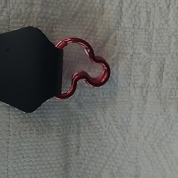 Disney Mickey & Minnie Mouse Keychains in Pink & Red 1.5 x 1 2/8 inches - Picture 8 of 8